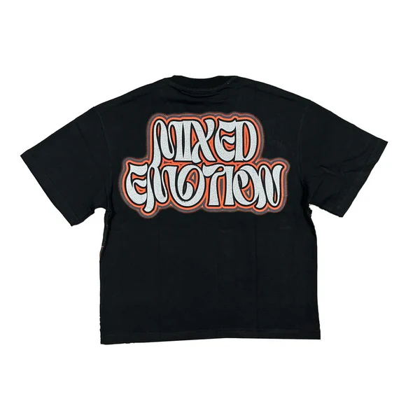 Mixed Emotions “Twins” Black Rhinestone T-Shirt