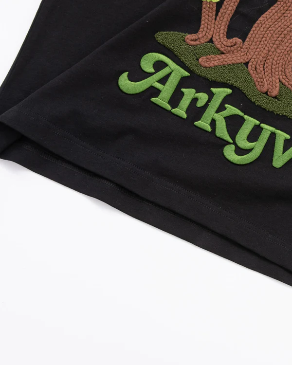 Arkyve "Crotchet Tree Patch" Black T-Shirt - Image 5