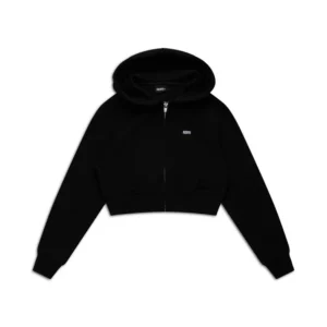 WOMEN'S CROPPED ZIP HOODIE