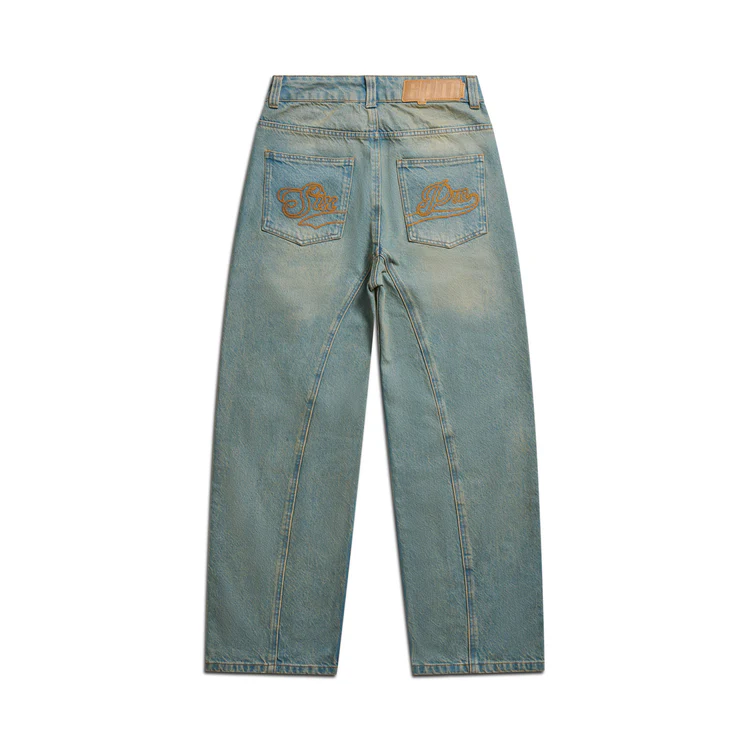 CENTER SEAM DENIM LIGHT WASH