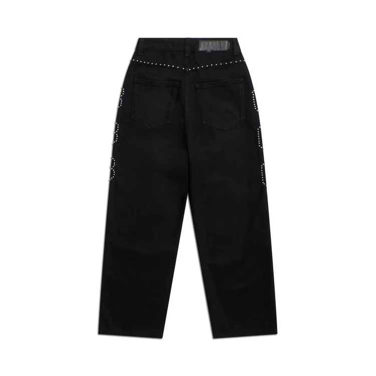 STUDS DENIM BLACK