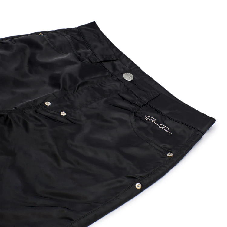 5-POCKET NYLON PANTS BLACK