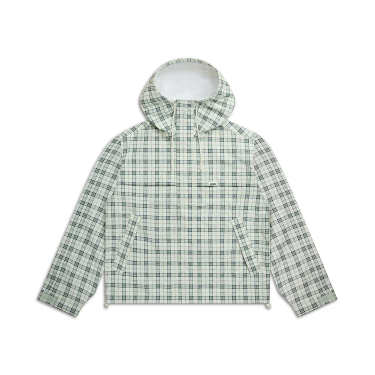 PLAID WINDBREAKER JACKET