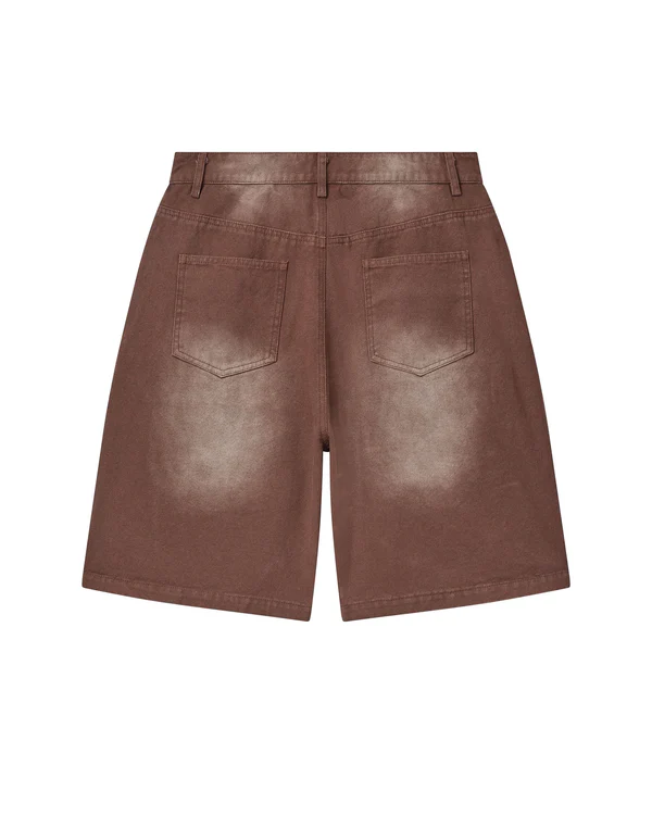 Vale 1980s Brown Jean Shorts
