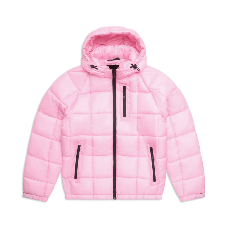 LIGHT PUFFER JACKET RECTANGLES MIDNIGHT BLUE