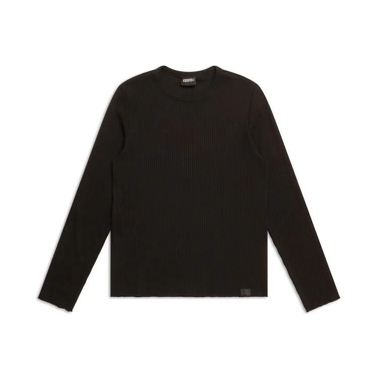 Slim Ribbed LS Top