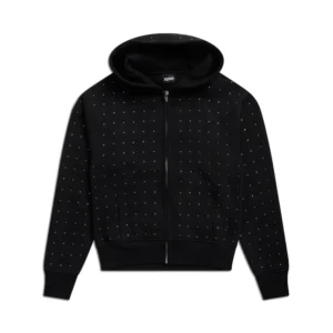 PREMIUM RHINESTONE ZIP HOODIE