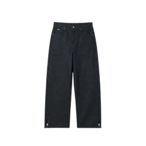 ZIP RAW DENIM – BLACK
