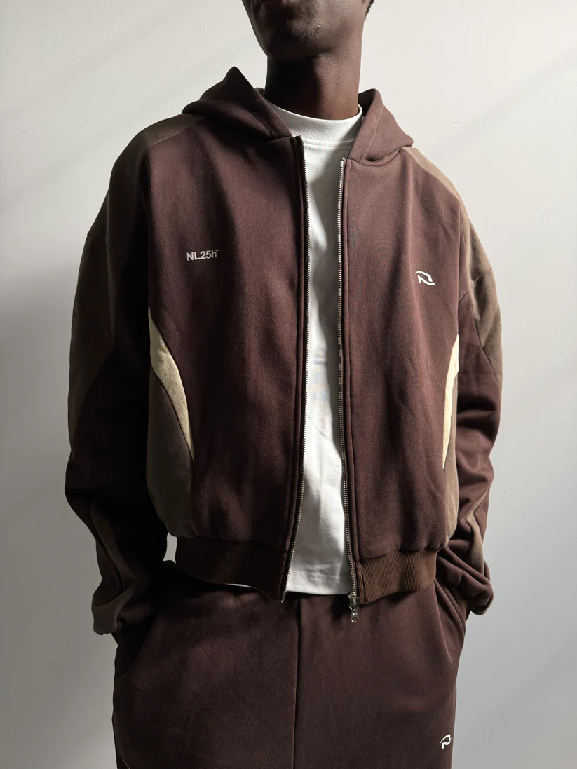 005. Night Lab Zip Hoodie – Mocha