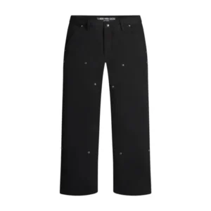 Lost SHDWS "Detachable Double Knee" Oil Black Carpenter Jeans