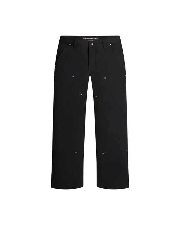 Lost SHDWS "Detachable Double Knee" Oil Black Carpenter Jeans