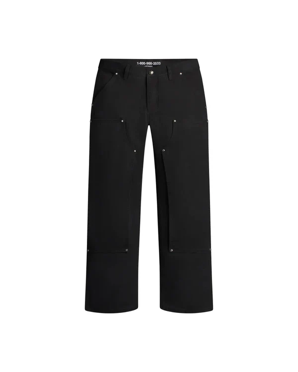 Lost SHDWS “Detachable Double Knee” Oil Black Carpenter Jeans