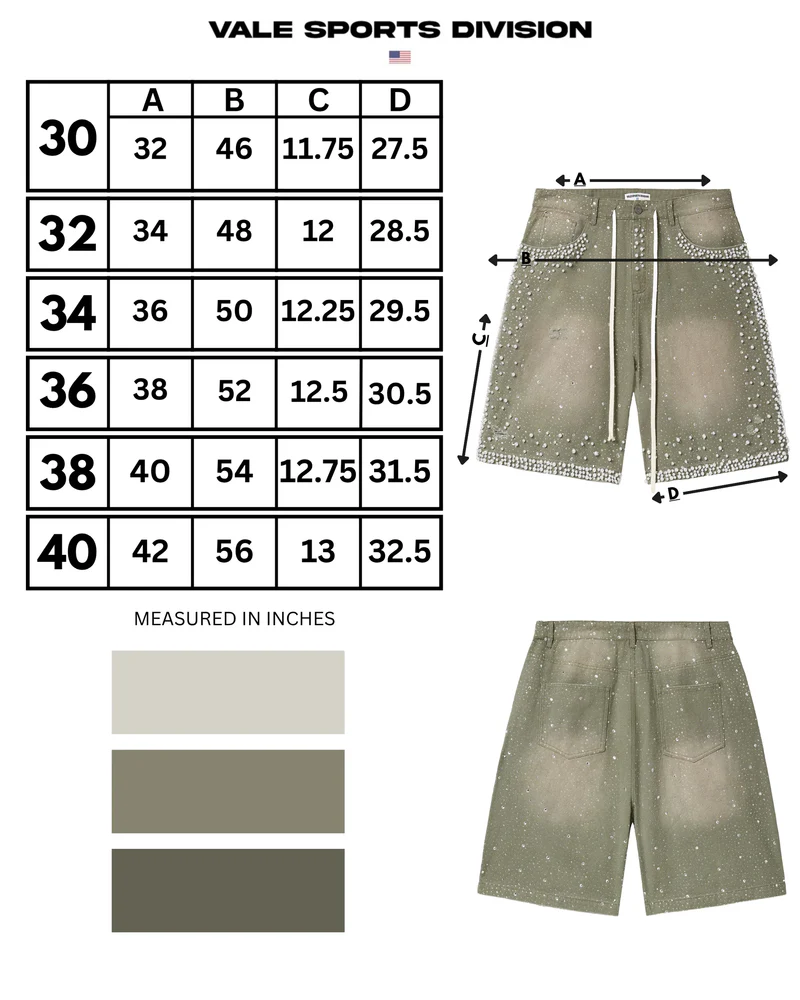 Vale “Rainforest” Jean Shorts