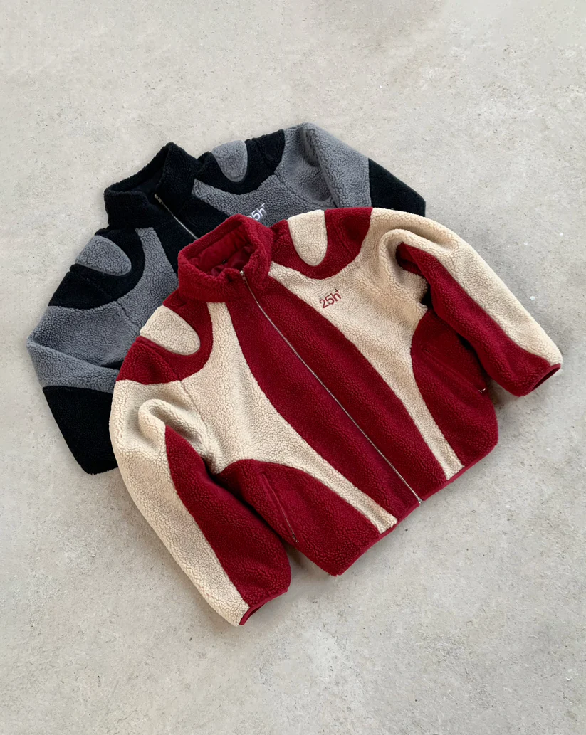 005. Night Lab Fleece – Red/Cream