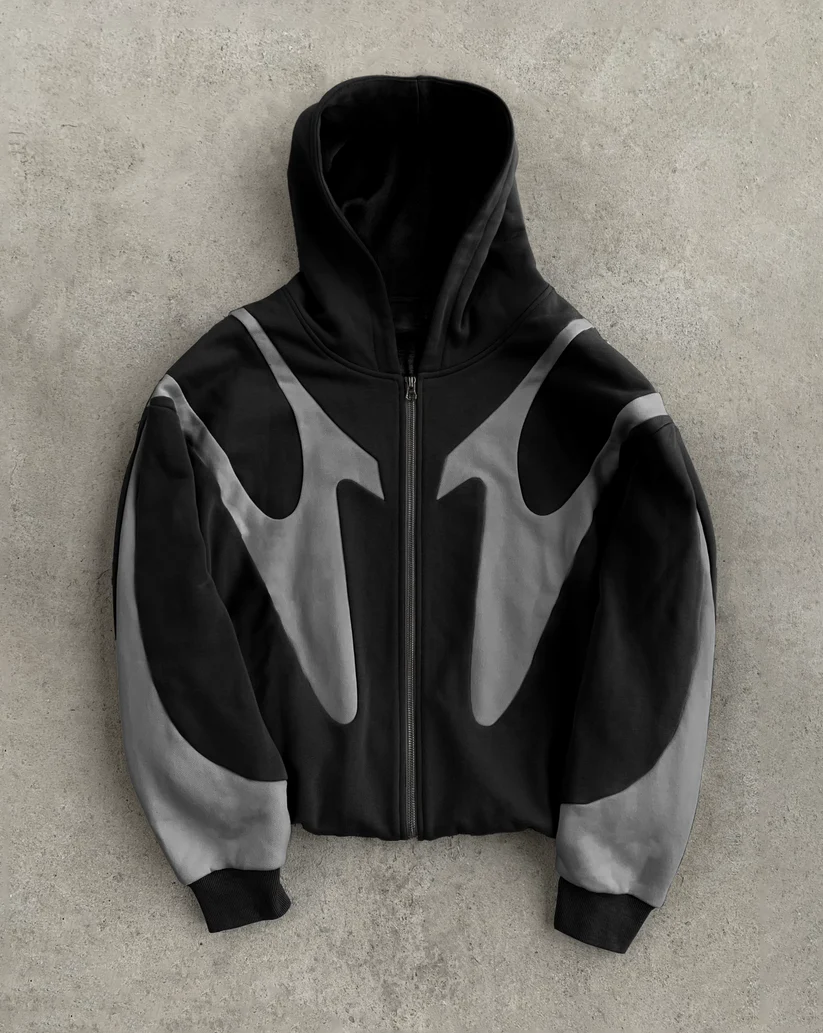 006. Night Lab Fuse Hoodie - Black/Grey - Image 5