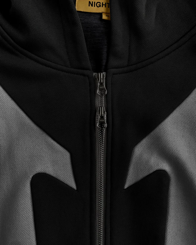 006. Night Lab Fuse Hoodie - Black/Grey - Image 6
