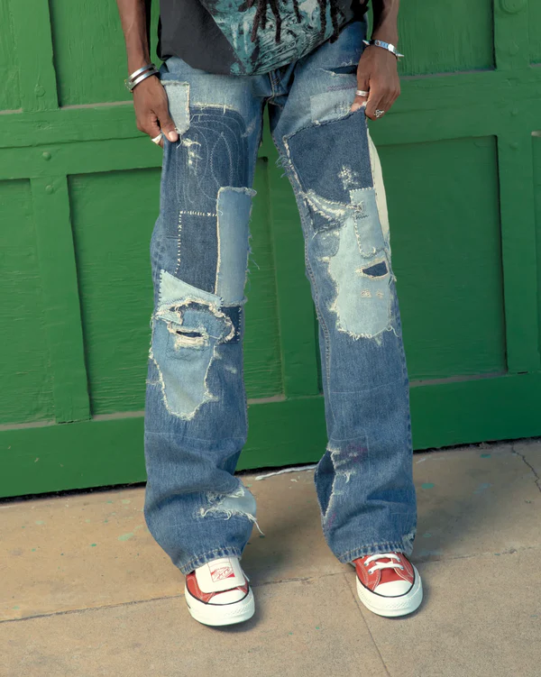 Bravest Studios "Boro" Blue Denim - Image 3