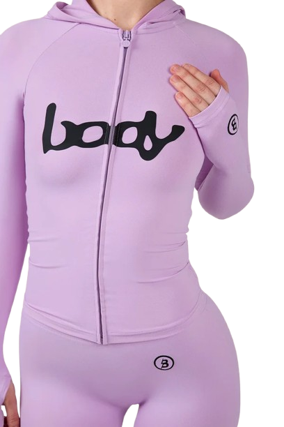 Body By Raven Tracy Basics Hoodie (Lavender/Black)