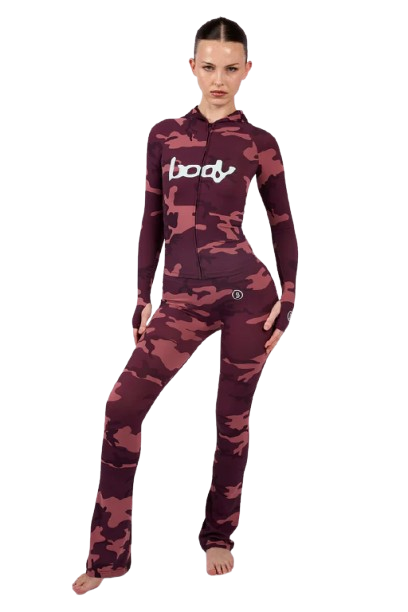 Body By Raven Tracy Basics Hoodie (Berry Camo)
