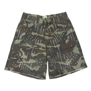 Dry Rot "War Ready" Camo Denim Jean Shorts