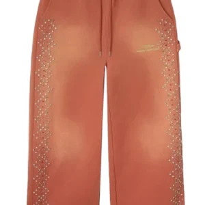 HMDD Orange Crystal Sweatpants