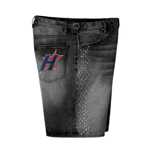 HMDD H-STAR CRYSTAL JORT BLACK